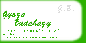 gyozo budahazy business card